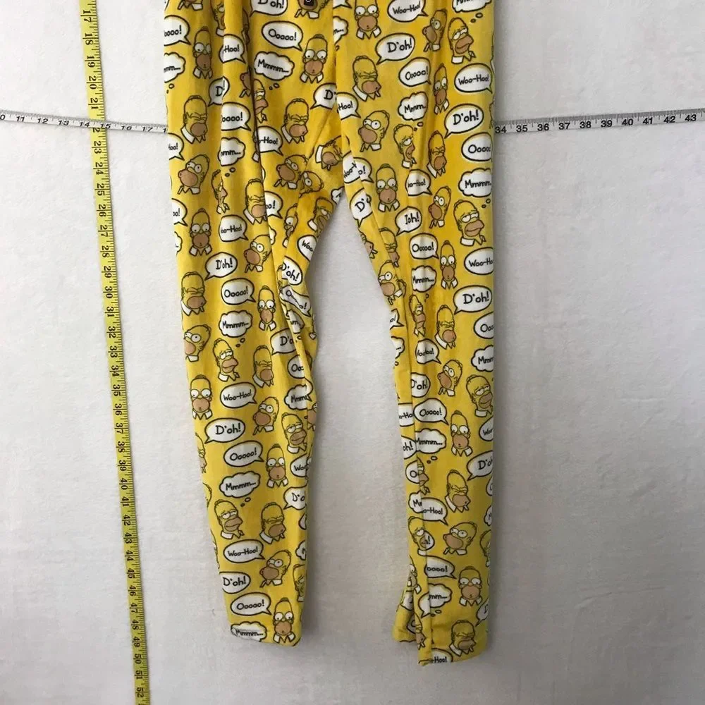 The Simpsons Aeropostale X-Large Fleece Yellow Homer Simpson Pajama Pants Comfy